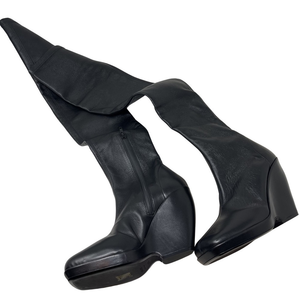 KHAITE Morgan over-the-knee leather boots sz 39.5 US 9.5 - Picture 5 of 12